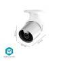 Nedis WIFICO11CWT - IP security camera - Outdoor - Wireless - 2400 - 2483.5 MHz - Bullet - Ceiling/wall