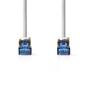 Nedis CAT6a-Netzwerkkabel / S/FTP / RJ45 Stecker / RJ45 Stecker / 0.25 m / Snagless / Rund / LSZH / Grau / Label