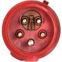 Mennekes 3319A - Straight - 400 V - Red - IP44 - 1 pc(s)