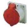 Mennekes 3385 - Straight - 400 V - Red,White - IP44 - 1 pc(s)