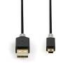 Nedis USB-KABEL A-STECK.<> MINI   2M (CCBW60300AT20   ANTH)