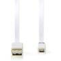 Nedis USB-KABEL A-STECKER<>MICROB 1M (CCBW60500WT10     WS)