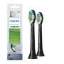 Philips 2-pack Standard sonic toothbrush heads - 2 pc(s) - Black - Medium - Kids - 2 Series plaque defence 2 Series plaque defence 3 Series gum health DiamondClean DiamondClean... - Regular