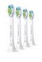 Philips 4-pack Standard sonic toothbrush heads - 4 pc(s) - White - Medium - 2 Series plaque control - 2 Series plaque defense - 3 Series gum health - DiamondClean - DiamondClean... - Regular - Click-on