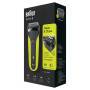 Braun Series 3 300 Electric Shaver - Razor for Men - Black/Volt Green - Foil shaver - Buttons - Black - Green - LED - Charging - Power - AC/Battery