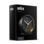 Braun BC12 - Quartz alarm clock - Round - Black - Analog - Yellow - Battery