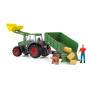 Schleich Farm World        42608 Traktor mit Anhänger Schleich