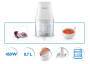 Philips Daily Collection Chopper HR1393/00 - 0.7 L - Transparent - White - Plastic - 450 W - 220-240 V - 50 - 60 Hz