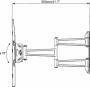 Vogel´s TV-WANDHALTERUNG NEIGBAR/SCHWE (MNT208    25KG    SW)