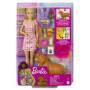 Mattel Barbie Puppe (blond) mit Hund und Welpen