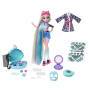 Mattel Monster High Puppe, Lagoona Blue Wellnesstag-Set mit Zubehör zum Tragen und Teilen