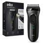 Braun Series 3 3020s - Foil shaver - 2 SensoFoil - 1 Middle Trimmer - Black - White - LED - AC/Battery - Nickel-Metal Hydride (NiMH)