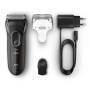 Braun Series 3 3020s - Foil shaver - 2 SensoFoil - 1 Middle Trimmer - Black - White - LED - AC/Battery - Nickel-Metal Hydride (NiMH)