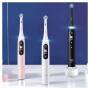 Oral-B iO 6 iO6 Doppelpack Elektrische Zahnbürste/Electric Toothbrush mit revolutionärer Magnet-Technologie, 5 Putzmodi & Display, 3 Aufsteckbürsten, black lava/pink sand