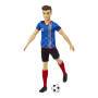 Mattel Ken Fußballspieler-Puppe, kurze Haare, Trikot mit der Nummer 10, Fußball, Stollenschuhe, Stut