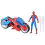 Hasbro SPI Web-Motorrad 10cm Fahrzeug und Figur