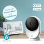 Nedis SmartLife Innenkamera / Wi-Fi / 3MP Full HD 1296p / Cloud Storage (optional) / microSD (not enthalten) / Onvif / mit Bewegungssensor / Nachtsicht / Weiss