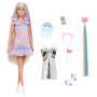 Mattel Barbie Fun & Fancy Puppe mit Accessoires, Modepuppe mit extra langem blondem Haar und 2 Looks