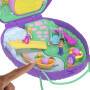 Mattel Polly Pocket Mama & Baby Igel Handtaschen-Spielset mit 2 Puppen & 16 Accessoires inklusive Ha