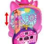 Mattel Polly Pocket Pony-Rodeo, Spielset mit 1 kleinen Puppe und Pferdchen, Spielzeug für unterwegs 