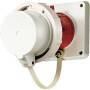 Mennekes 1259 - 5P - 6 h - Red,White - IP67 - DE - VDE - 400 V