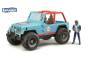 Bruder Jeep Cross country Racer blue with driver - Blue - Acrylonitrile butadiene styrene (ABS),Plastic - 4 - 3 - 1:16 - Not for children under 36 months - 295 mm