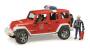 Bruder Jeep Wrangler Unlimited Rubicon Feuerwehrfahrzeug mit Feuerwehrmann 02528