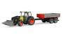 Bruder 02112 Claas Nectis 267F plus Frontlader mit Anhänger