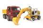 Bruder MAN TGA Construction truck with Liebherr Excavator - Multicolor - ABS synthetics - 3 yr(s) - 1:16 - 175 mm - 415 mm