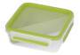 EMSA 518104 - Lunch container - Adult - Green,Transparent - Polypropylene (PP),Thermoplastic elastomer (TPE) - Monotone - Square