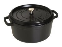 STAUB Cocotte Bräter nClassic Gusseisen 6,7 l Ø28cm schwarz