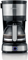 SEVERIN KA 4808 - Drip coffee maker - Ground coffee - 750 W - Black - Stainless steel