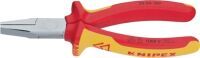 KNIPEX 20 06 160 - Needle-nose pliers - Chromium-vanadium steel - Plastic - Red/Orange - 16 cm - 176 g