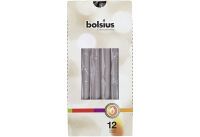 BOLSIUS Spitzkerze 24,5x2,4cm warmes grau - 12 Stück