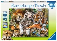 Ravensburger 12721 Puzzle Schmusende Raubkatzen 200 Teile XXL