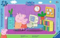 Ravensburger 6123 Puzzle Peppa am Computer 15 Teile