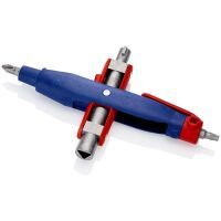 KNIPEX 00 11 07 - Blue,Metallic,Red - Die-cast zinc - 2 leg(s) - 4 head(s) - 6,5,8 mm - 9 mm