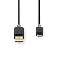 Nedis USB-KABEL A-STECKER<>MICROB 2M (CCBW60500AT20   ANTH)