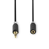 Nedis Stereo-Audiokabel| 3.5 mm Stecker| 3.5 Buchse| Vergoldet| 1.00 m| rund|