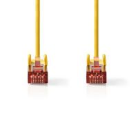 Nedis CAT6-Netzwerkkabel / RJ45 Stecker / RJ45 Stecker / S/FTP / 2.00 m / Rund / LSZH / Gelb / Umschlag