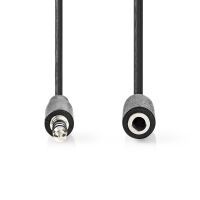 Nedis Stereo-Audiokabel / 3.5 mm Stecker / 3.5 mm Buchse / Vernickelt / 1.00 m / Rund / Box