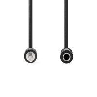 Nedis Stereo-Audiokabel / 3.5 mm Stecker / 6.35 mm Buchse / Vernickelt / 0.20 m / Rund / Blister