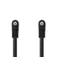 Nedis Audio-Video-Kabel / 3.5 mm Stecker / 3.5 mm Stecker / Vernickelt / 2.00 m / Rund / PVC / Schwarz