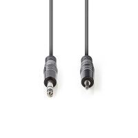 Nedis Stereo-Audiokabel / 6.35 mm Stecker / 3.5 mm Stecker / Vernickelt / 3.00 m / Rund / Dunkelgrau / Kartonhülle