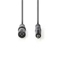 Nedis Balanced Audio-Kabel| XLR 3-Pin Stecker| 3.5 mm| Vernickelt| 1.50 m|