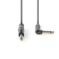 Nedis Mono-Audiokabel / 6.35 mm Stecker / 6.35 mm Stecker / Vernickelt / 3.00 m / Rund / PVC