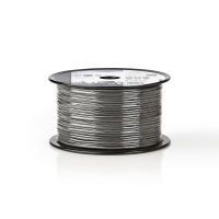 Nedis Mikrofonkabel| 2x 0.12 mm²| Kupfer| 100.0 m| rund| PVC| Dunkelgrau| - Cable - Audio/Multimedia