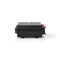 Nedis Lautsprecher Control Box / 2-Port port(s) / Anschlussklemmen / Lautsprecherimpedanz: 4-16 Ohm / Maximale Belastung pro Kanal: 150 W / Aluminium / Schwarz