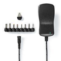 Nedis Universal-Netzteil / 18 W / 3 - 12 V DC / 1.10 m / 1.5 A / 8 plug(s) / Schwarz