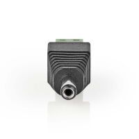 Nedis CCTV-Sicherheitsstecker / 2-Way Terminal Block / 5.5 x 2.1 mm Stecker / Stecker / Grün / Schwarz